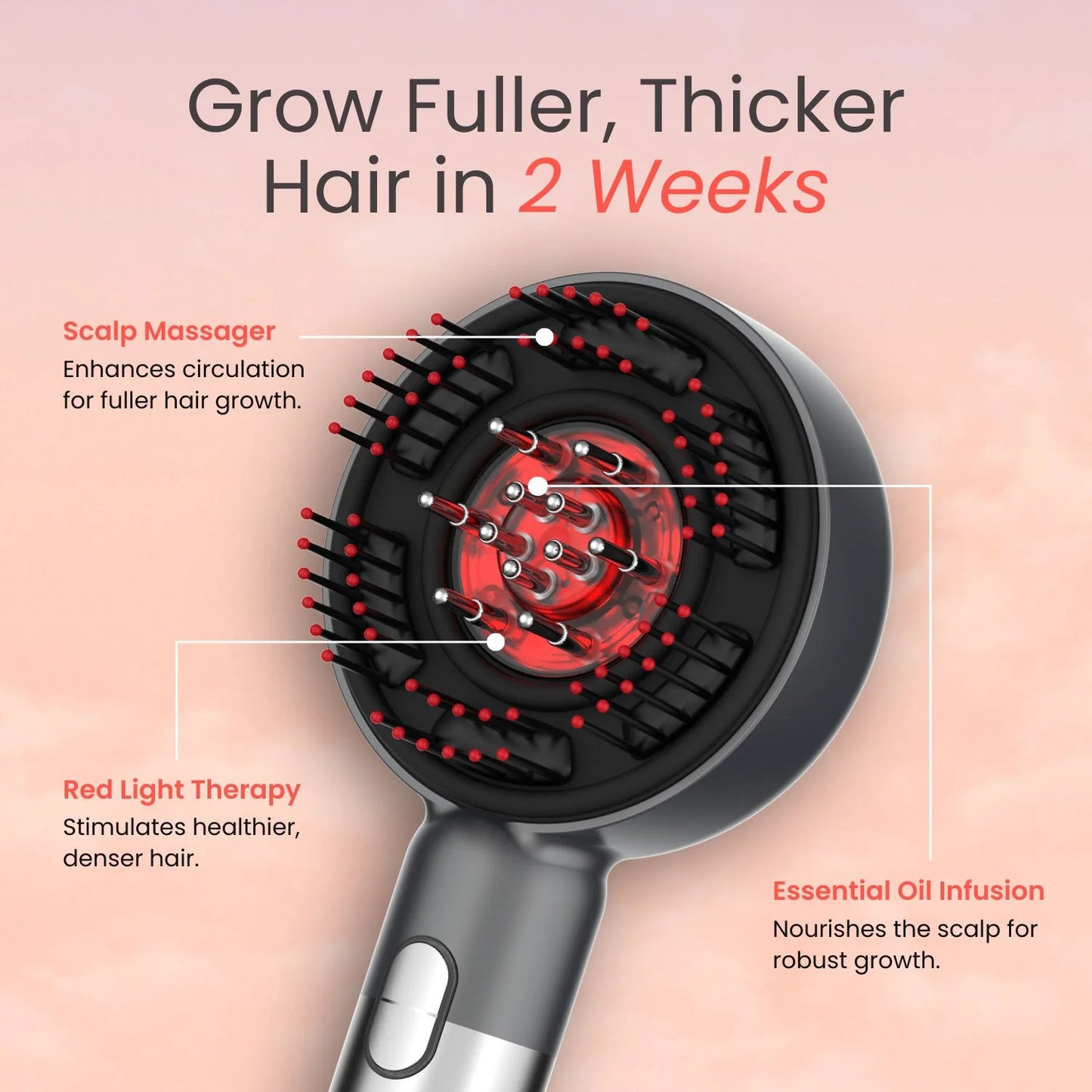 Red light Hair Growth Massager